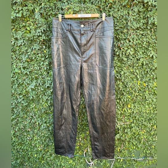 Isabel Marant Étoile | Faux-Leather Tessini Pants | US10 - Picture 4 of 12